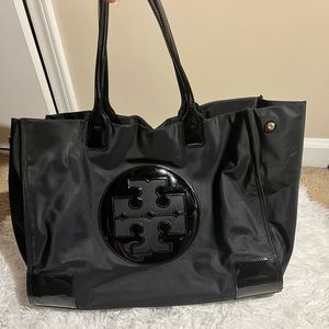 Ella Patent Nylon Tote Bag-Large